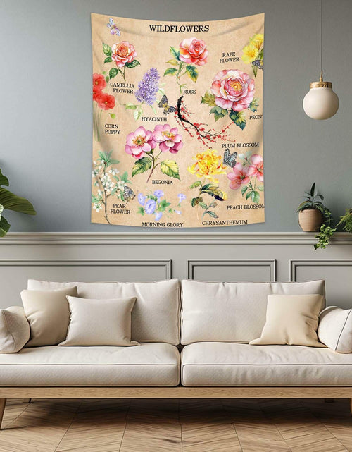 Load image into Gallery viewer, dueeia Vintage Floral Tapestry Wall Hanging 51.2x59.1 Polyester E

