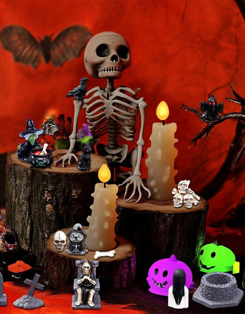 Load image into Gallery viewer, Halloween Mini Figurines 32 Pcs Resin Ornaments Miniature Garden Decor
