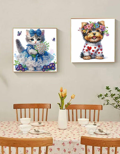 Load image into Gallery viewer, KYNBKLASS Cat Diamond Art Kits DIY 5D Painting Canvas Home Wall Decor

