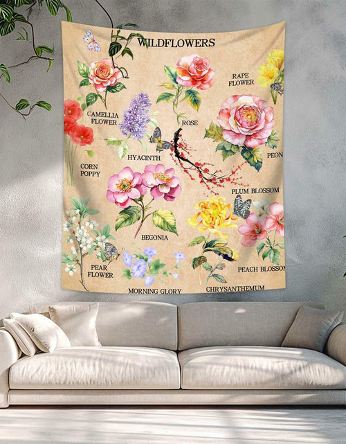 Load image into Gallery viewer, dueeia Vintage Floral Tapestry Wall Hanging 51.2x59.1 Polyester E
