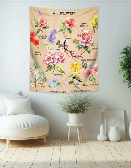 Load image into Gallery viewer, dueeia Vintage Floral Tapestry Wall Hanging 51.2x59.1 Polyester E
