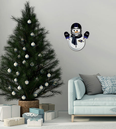 Rico Industries NFL Baltimore Ravens Snowman Shape Felt Pennant Decor
