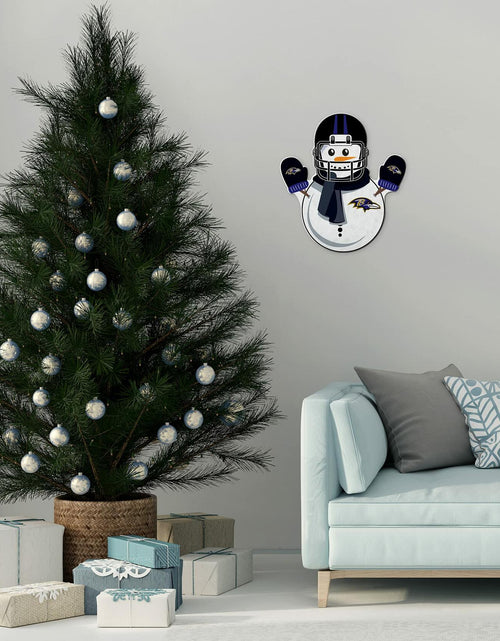 Load image into Gallery viewer, Rico Industries NFL Baltimore Ravens Snowman Shape Felt Pennant Decor
