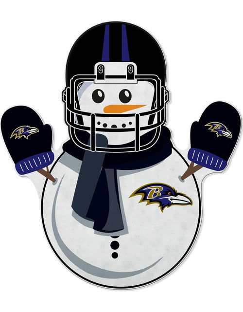 Load image into Gallery viewer, Rico Industries NFL Baltimore Ravens Snowman Shape Felt Pennant Decor
