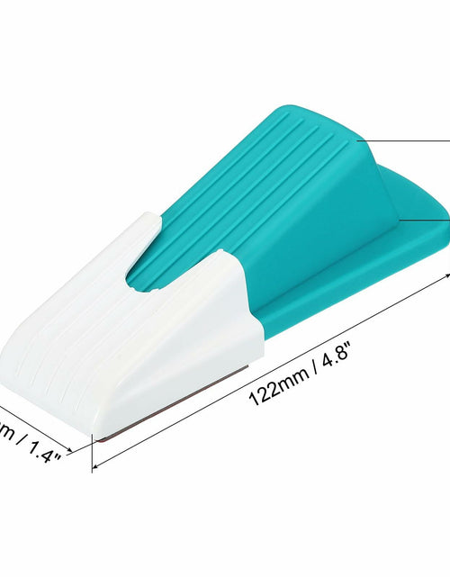 Load image into Gallery viewer, PATIKIL 4 Pcs Large Blue Rubber Door Stoppers Wedge with Storage Box
