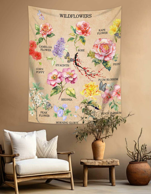 Load image into Gallery viewer, dueeia Vintage Floral Tapestry Wall Hanging 51.2x59.1 Polyester E
