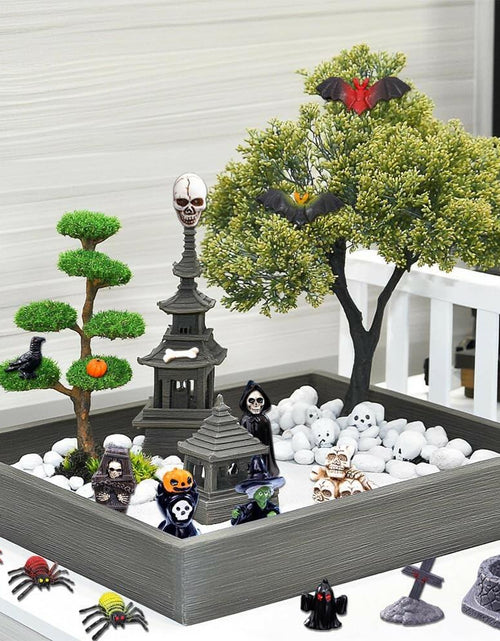Load image into Gallery viewer, Halloween Mini Figurines 32 Pcs Resin Ornaments Miniature Garden Decor
