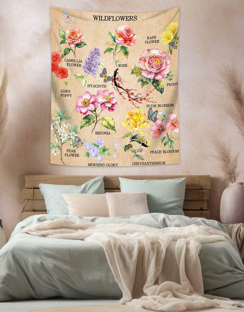 Load image into Gallery viewer, dueeia Vintage Floral Tapestry Wall Hanging 51.2x59.1 Polyester E
