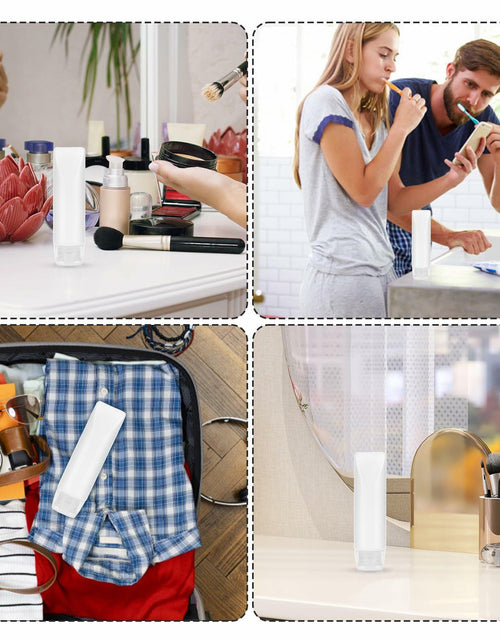 Load image into Gallery viewer, PEUTIER 5pcs Travel Bottles Leak-Proof Refillable Squeeze Tubes Translucent
