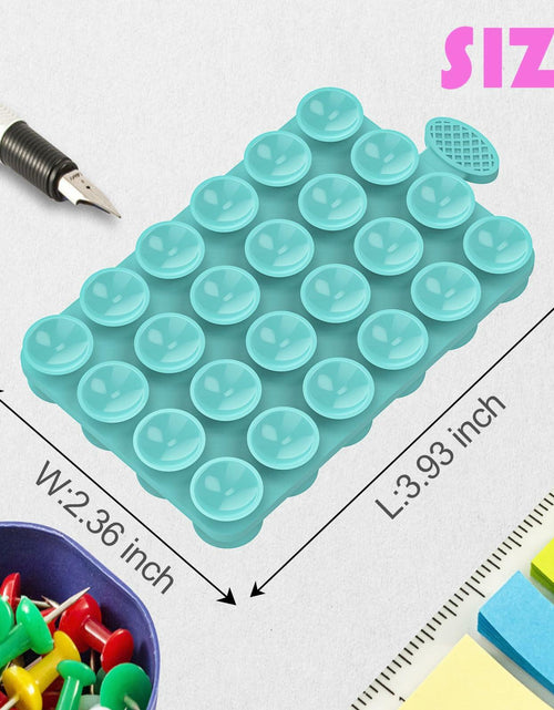 Load image into Gallery viewer, ZZGX 2PCS Silicone Suction Cup Phone Mount Holder Turquoise Double Sided
