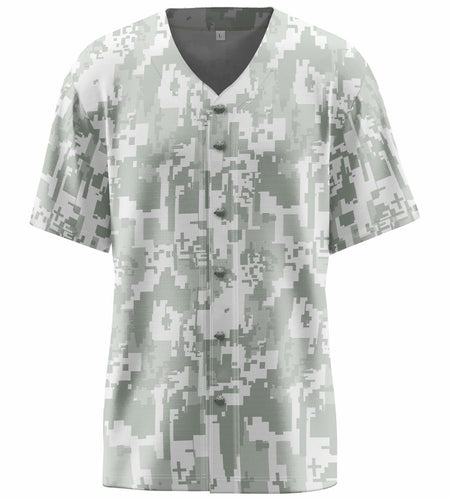 Aizqaoalk Men's Baseball Jersey Short Sleeve Button-Down Shirt Color7 Size L