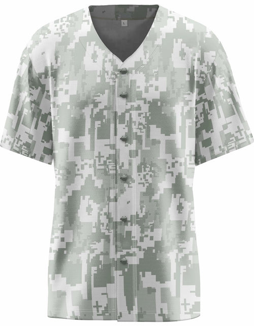 Load image into Gallery viewer, Aizqaoalk Men's Baseball Jersey Short Sleeve Button-Down Shirt Color7 Size L
