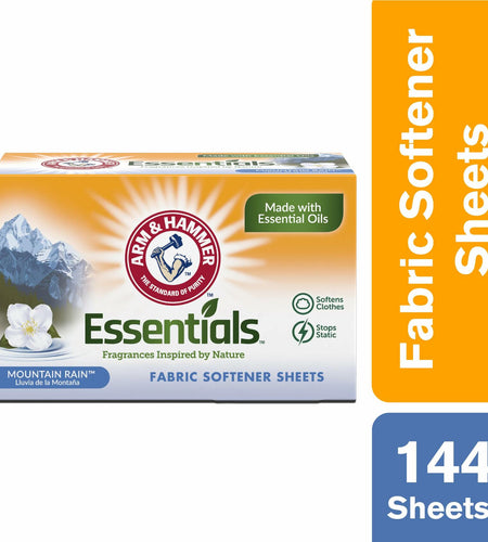 ARM & HAMMER Fabric Softener Sheets Mountain Rain Scent 144ct White