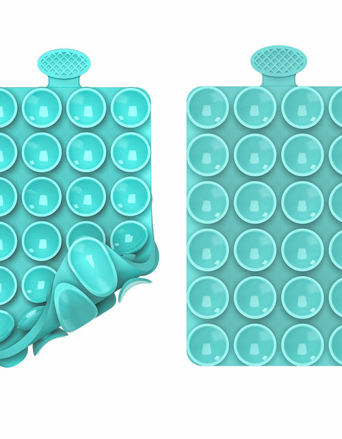 Load image into Gallery viewer, ZZGX 2PCS Silicone Suction Cup Phone Mount Holder Turquoise Double Sided
