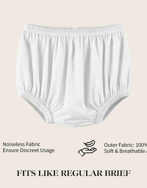 Load image into Gallery viewer, EEOST Women's Incontinence Diaper Plastic Pants Waterproof Cloth Cover White XXL
