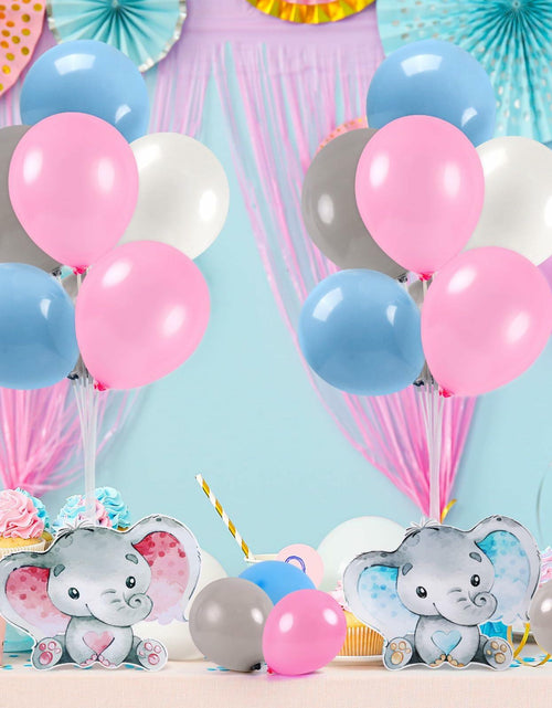 Load image into Gallery viewer, 12 Sets Baby Shower Balloon Stand Kit Gender Reveal Pink Blue Table Decor
