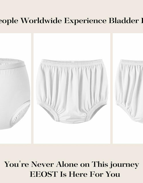 Load image into Gallery viewer, EEOST Women's Incontinence Diaper Plastic Pants Waterproof Cloth Cover White XXL
