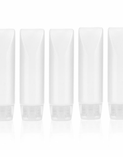 Load image into Gallery viewer, PEUTIER 5pcs Travel Bottles Leak-Proof Refillable Squeeze Tubes Translucent
