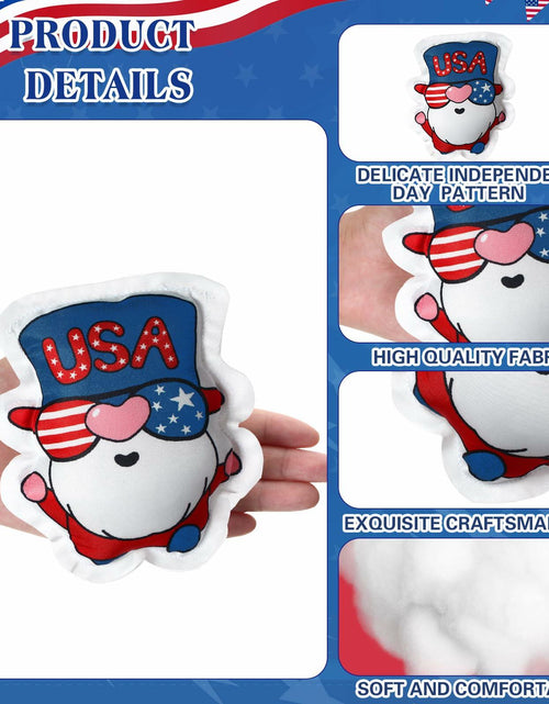 Load image into Gallery viewer, Oudain 24 Pc 5" Patriotic Star Ornaments Red White Blue Independence Day
