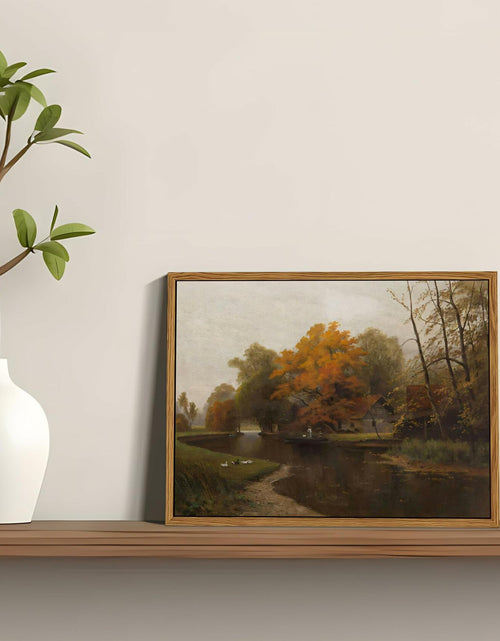 Load image into Gallery viewer, raiqtols Floating Framed Vintage Monet Canvas Wall Art 8x10 inch Art Garden
