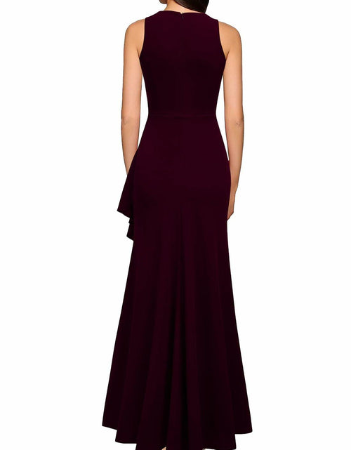 Load image into Gallery viewer, WOOSEA Women's Sleeveless Split Bodycon Mermaid Dress Black Size XL
