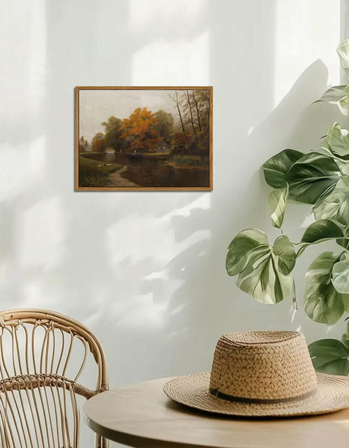 Load image into Gallery viewer, raiqtols Floating Framed Vintage Monet Canvas Wall Art 8x10 inch Art Garden
