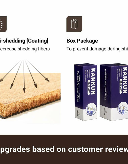 Load image into Gallery viewer, KANKUN Coco Coir Door Mat Heavy Duty Backing 17x30 Halloween2 Welcome
