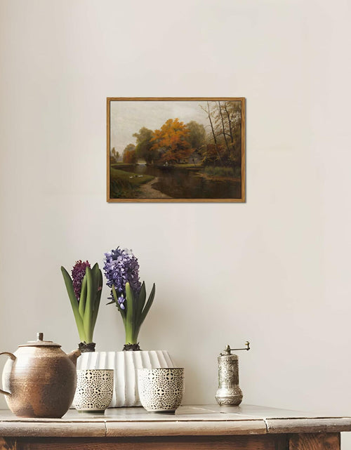 Load image into Gallery viewer, raiqtols Floating Framed Vintage Monet Canvas Wall Art 8x10 inch Art Garden
