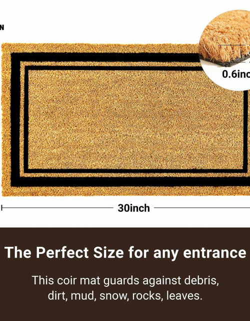 Load image into Gallery viewer, KANKUN Coco Coir Door Mat Heavy Duty Backing 17x30 Halloween2 Welcome
