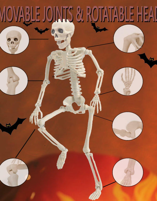Load image into Gallery viewer, GONOSEED 5PCS 16in Posable Halloween Skeletons Hanging Decor Plastic
