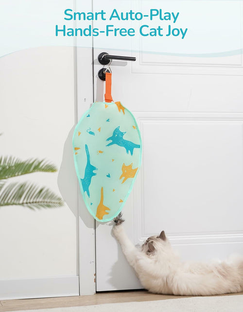 Load image into Gallery viewer, Zenjo Rechargeable Automatic Cat Feather Teaser Toy Motion Activated Color
