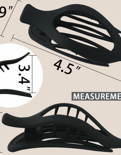 Load image into Gallery viewer, GKETN 6 Pack Flat Hair Claw Clips Matte Neutral Color Duck Billed Barrettes
