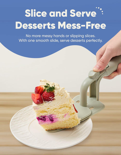 Load image into Gallery viewer, Chef's Path Easy Release Cake &amp; Pie Server Lift-and-Serve Sage Green
