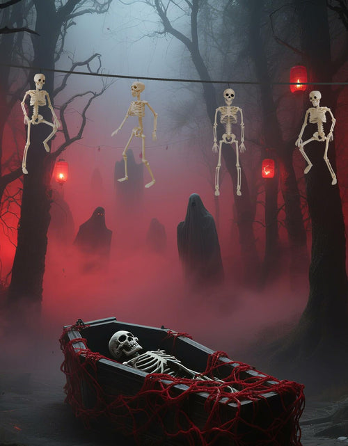 Load image into Gallery viewer, GONOSEED 5PCS 16in Posable Halloween Skeletons Hanging Decor Plastic
