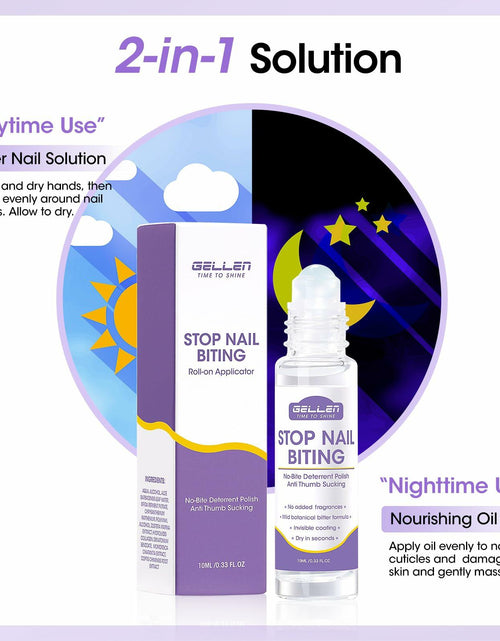 Load image into Gallery viewer, GELLEN Nail Biting Prevention Roll-On Treatment Bitter Taste 10ml
