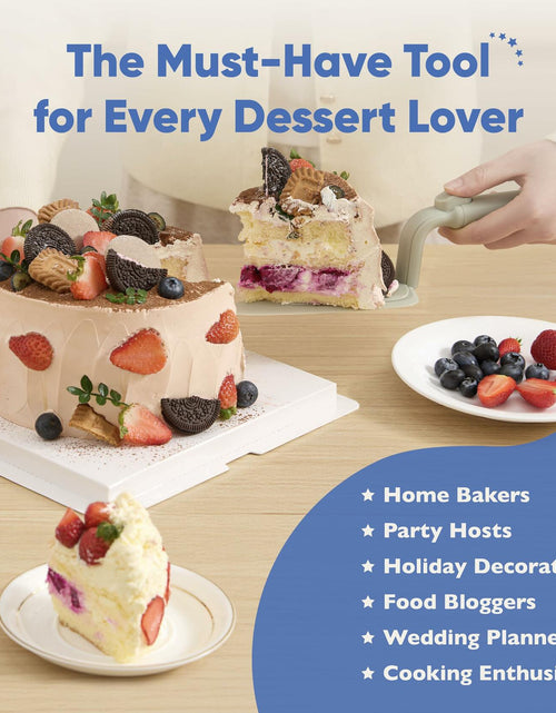 Load image into Gallery viewer, Chef's Path Easy Release Cake &amp; Pie Server Lift-and-Serve Sage Green
