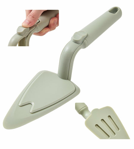Chef's Path Easy Release Cake & Pie Server Lift-and-Serve Sage Green