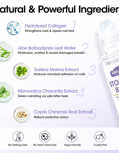 Load image into Gallery viewer, GELLEN Nail Biting Prevention Roll-On Treatment Bitter Taste 10ml
