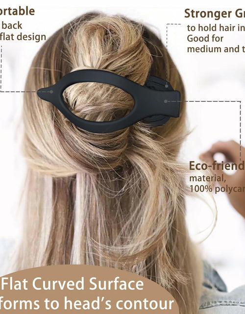 Load image into Gallery viewer, GKETN 6 Pack Flat Hair Claw Clips Matte Neutral Color Duck Billed Barrettes
