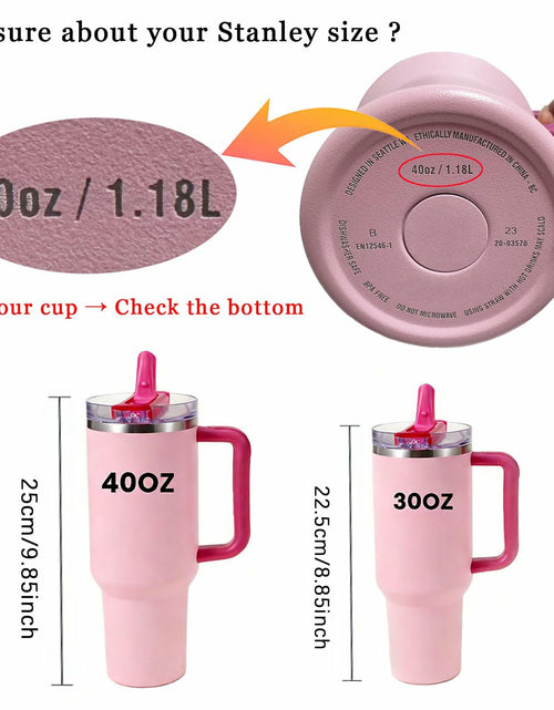 Load image into Gallery viewer, ANTAND 40oz Flip Straw Leak Proof Lid Stanley H2.0 Quencher 2 Pack Beige Matcha

