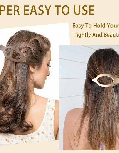 Load image into Gallery viewer, GKETN 6 Pack Flat Hair Claw Clips Matte Neutral Color Duck Billed Barrettes
