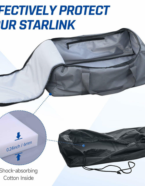 Load image into Gallery viewer, GODPEE SZSAUTO Carrying Bag for Starlink Gen 3 Satellite Accessories Black

