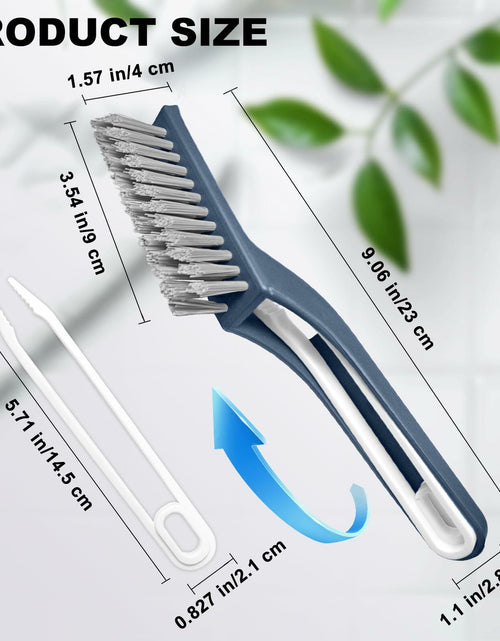 Load image into Gallery viewer, COIYINGJAUNEI Hard Bristle Stiff Cleaning Brush 2 pcs Blue White ABS
