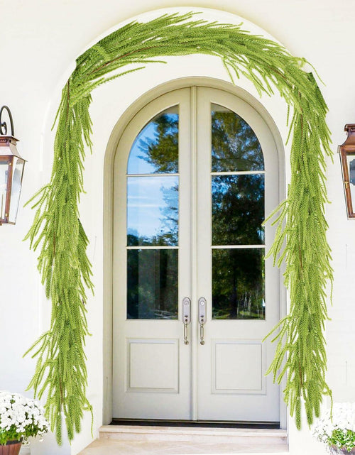 Load image into Gallery viewer, Choonshow 2PCS 6FT Norfolk Faux Pine Christmas Garland Green Decoration
