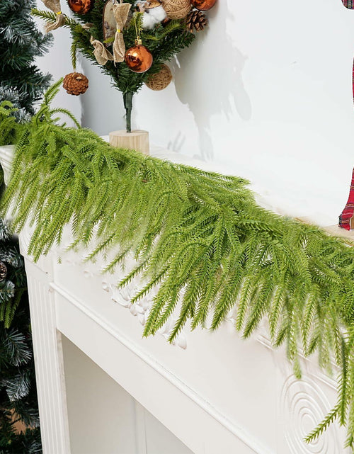 Load image into Gallery viewer, Choonshow 2PCS 6FT Norfolk Faux Pine Christmas Garland Green Decoration

