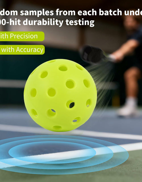 Load image into Gallery viewer, Seiyeje Pickleball Balls 12 Pack USAPA Approved Outdoor High Visibility
