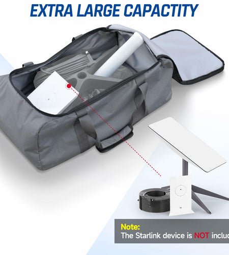 GODPEE SZSAUTO Carrying Bag for Starlink Gen 3 Satellite Accessories Black