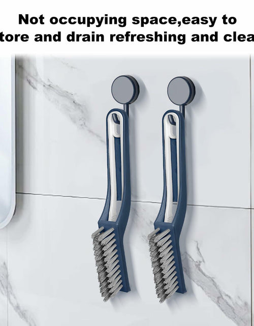 Load image into Gallery viewer, COIYINGJAUNEI Hard Bristle Stiff Cleaning Brush 2 pcs Blue White ABS
