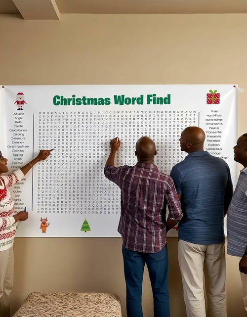 Load image into Gallery viewer, TREELYWOOD Jumbo Thanksgiving Word Search Poster 31.5x20 Paper Christmas
