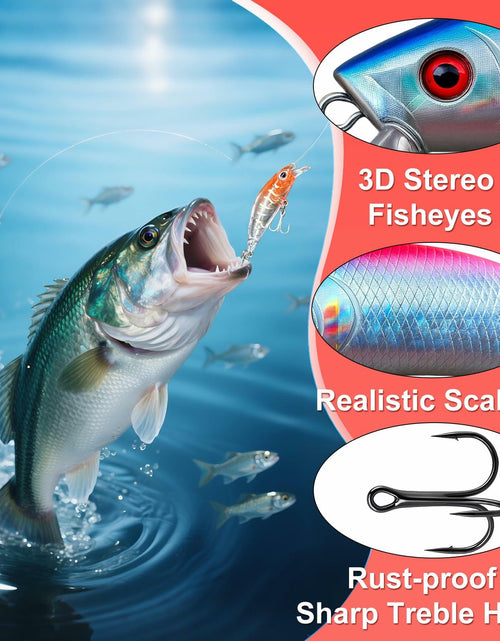 Load image into Gallery viewer, Rubypop Fishing Advent Calendar 2025 24-Day Lure Set Red Stainless Steel
